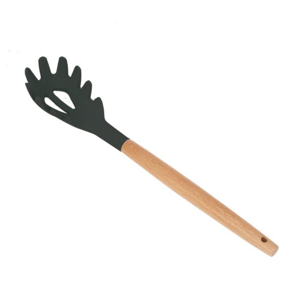 Wooden Handle Silicone Cooking Utensils Set - Image 6