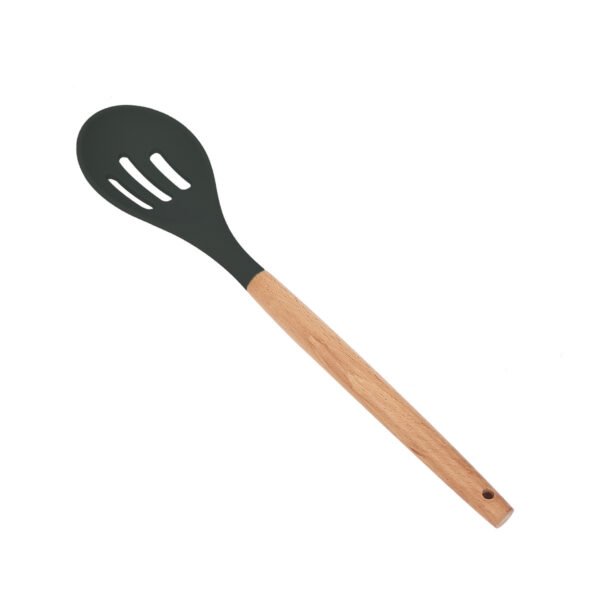 Wooden Handle Silicone Cooking Utensils Set - Image 3