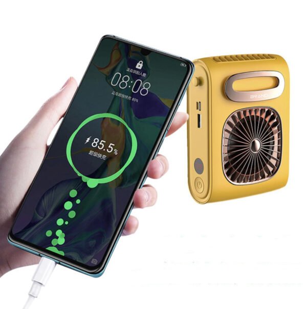 P60 Hanging Waist Fan P60 Hanging Neck Fan Power Bank Fan - Image 2